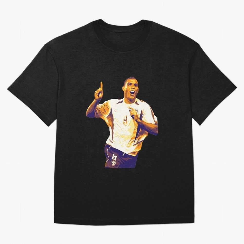 Ronaldo Naz¨¢rio brazil team Oversized T-Shirt Support the Legends of Global Football Passion for FIFA World Cup 2026, Centered on Messi, England, Global Supporter Spirit, Legendary Goals, National Colors and Tournament Celebration; Ideal for Fans