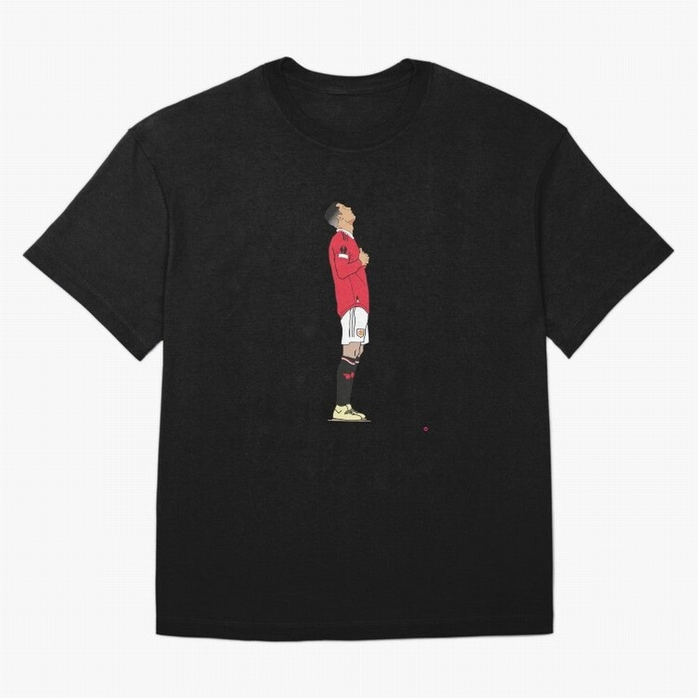 Ronaldo Pose Oversized T-Shirt Show Your Tournament Heart for Global Football Passion for FIFA World Cup 2026 USA Canada Mexico, Highlighting Messi, CR7 and Mbappe, France, Goal Celebration Energy, Supporter Heritage, Football Icons and Worldwide