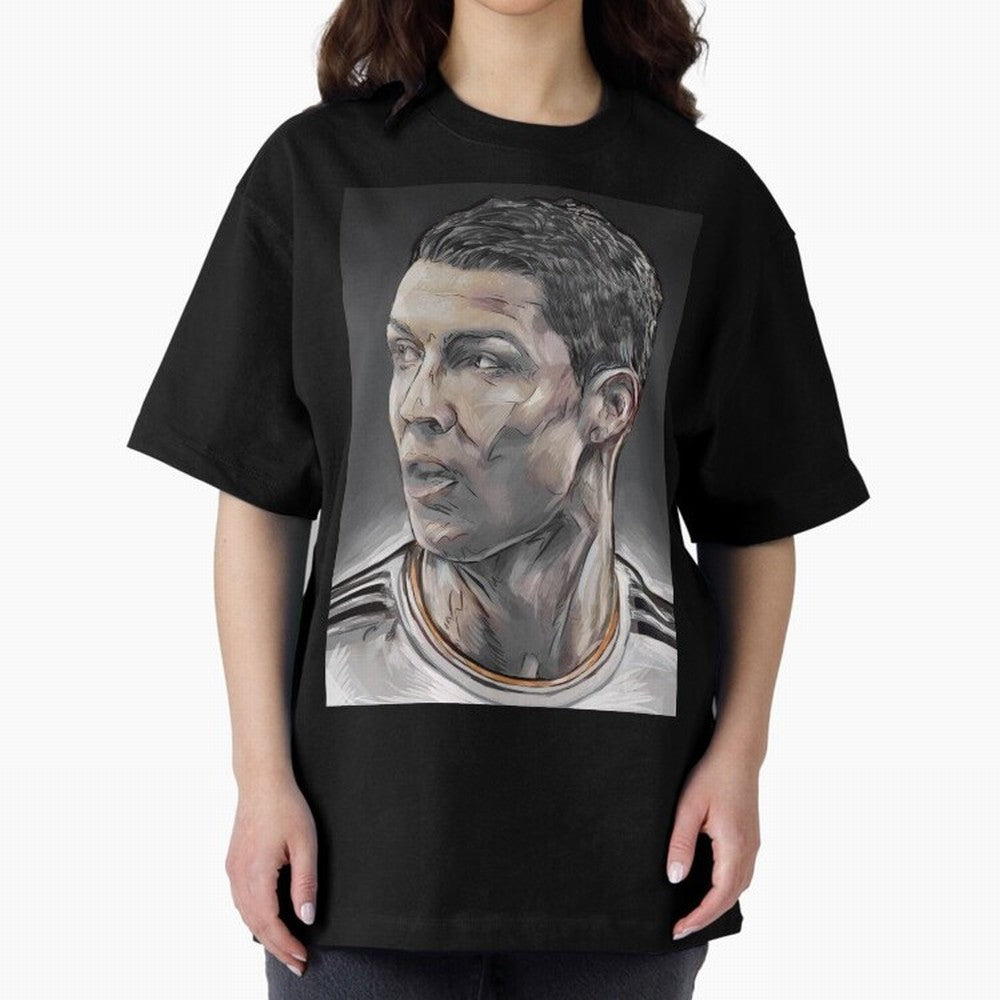 Cristiano Ronaldo Oversized T-Shirt Celebrate the Biggest Stage of FIFA World Cup 2026 USA Canada Mexico Made for Haaland, Argentina Energy, Goal Celebration Energy, Supporter Heritage, Football Icons and Worldwide Tournament Joy; Ideal for