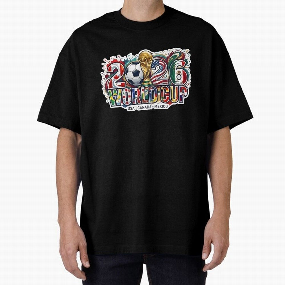 2026 World Cup International Futbol Football Soccer USA Canada Mexico Oversized T-Shirt Show Championship Spirit for FIFA World Cup 2026 Inspired by Mbappe, Portugal Energy, Fan Favorite Moments, National Team Passion, Big Match Drama and Soccer