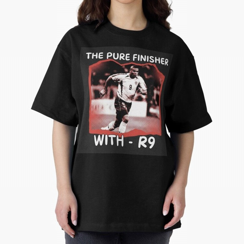 Ronaldo R9 The Pure Finisher Vintage Oversized T-Shirt Show Your Tournament Heart for FIFA World Cup 2026 Group Stage Spirit, Capturing Brazil, Portugal and Argentina, CR7, Tournament Hype, Historic Matchups, Family Viewing Parties and Global