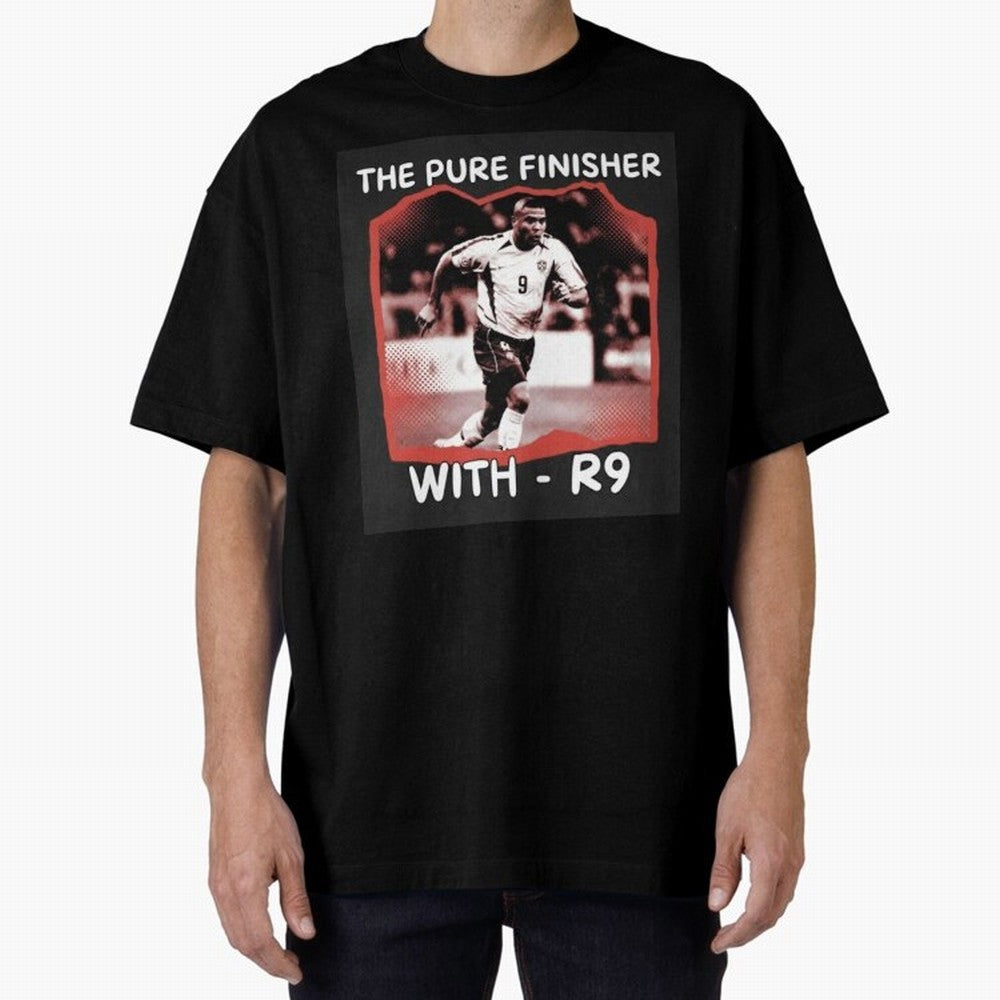 Ronaldo R9 The Pure Finisher Vintage Oversized T-Shirt Show Your Tournament Heart for FIFA World Cup 2026 Group Stage Spirit, Capturing Brazil, Portugal and Argentina, CR7, Tournament Hype, Historic Matchups, Family Viewing Parties and Global