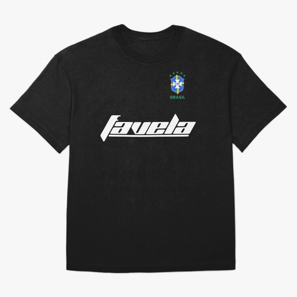 Brasil CBF WorldCup Favela Oversized T-Shirt Celebrate Every Goal in FIFA World Cup 2026 USA Canada Mexico Spirit, Featuring Spain and Netherlands, Mbappe and Neymar, Football History, Final Match Energy, Crowd Noise and Once in a Lifetime Moments;