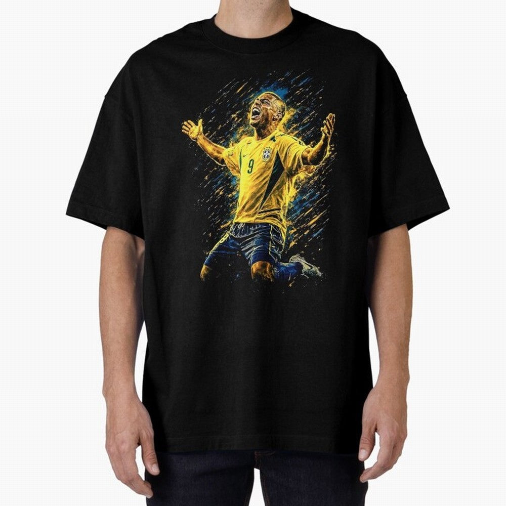 R9 Ronaldo Football Legend Oversized T-Shirt Make Memories around the FIFA World Cup 2026 Group Stage Journey through Messi, Neymar and Mbappe Highlights, England Pride, Stadium Chants, National Pride, Trophy Dreams and Unforgettable Football