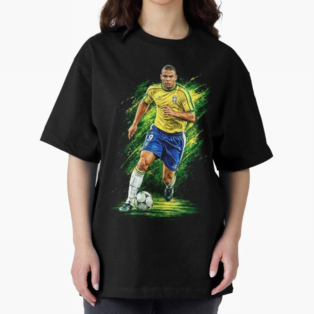 R9 Ronaldo Football Legend Oversized T-Shirt Bring World Football Passion into Match Day Hype around FIFA World Cup 2026 USA Canada Mexico, CR7, Spain, Vintage Soccer Flavor, Modern Football Stars, National Flags and Final Night Emotion; Made for