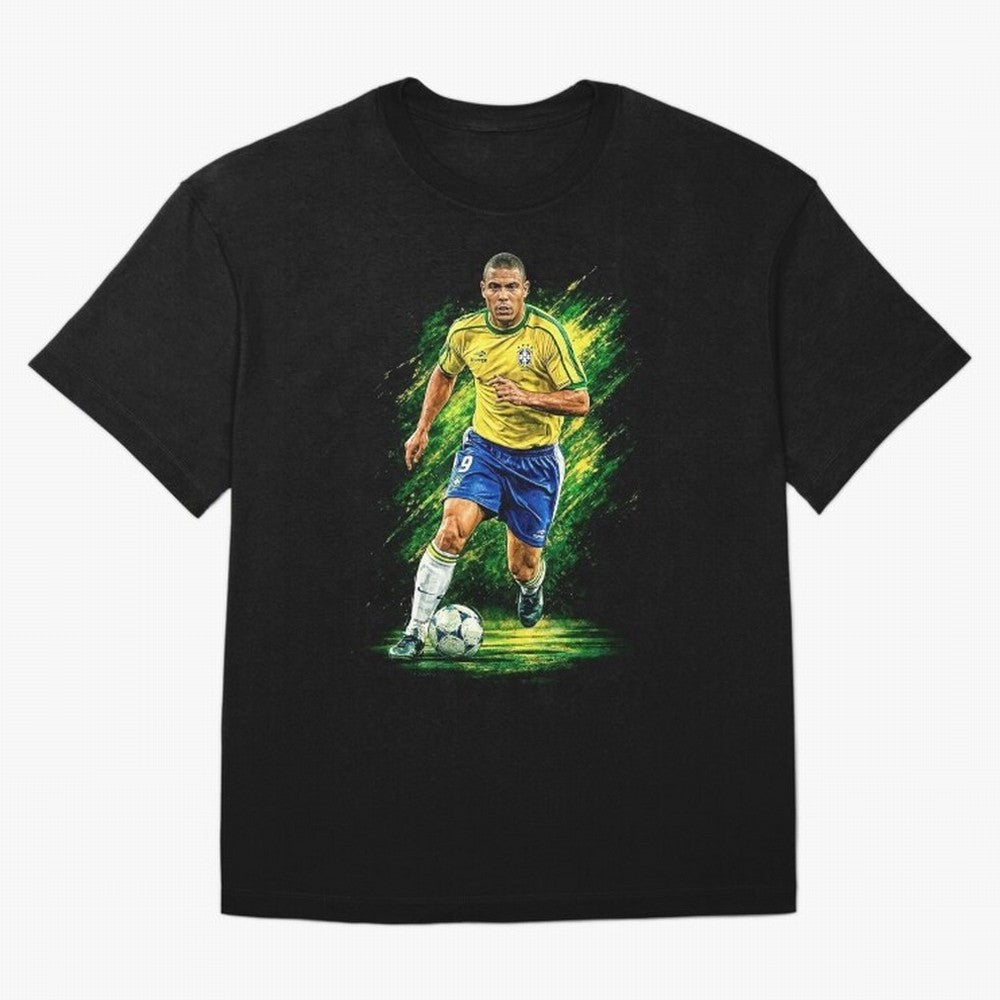 R9 Ronaldo Football Legend Oversized T-Shirt Bring World Football Passion into Match Day Hype around FIFA World Cup 2026 USA Canada Mexico, CR7, Spain, Vintage Soccer Flavor, Modern Football Stars, National Flags and Final Night Emotion; Made for