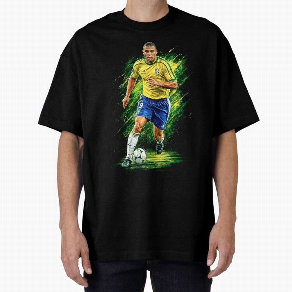 R9 Ronaldo Football Legend Oversized T-Shirt Bring World Football Passion into Match Day Hype around FIFA World Cup 2026 USA Canada Mexico, CR7, Spain, Vintage Soccer Flavor, Modern Football Stars, National Flags and Final Night Emotion; Made for