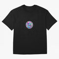 Soccer ball holographic sticker Oversized T-Shirt Show Support during FIFA World Cup 2026 Group Stage for Fans of Messi, Neymar and Mbappe and Brazil, Bringing Championship Spirit, Famous Goals, Roaring Crowds and International Football Unity;
