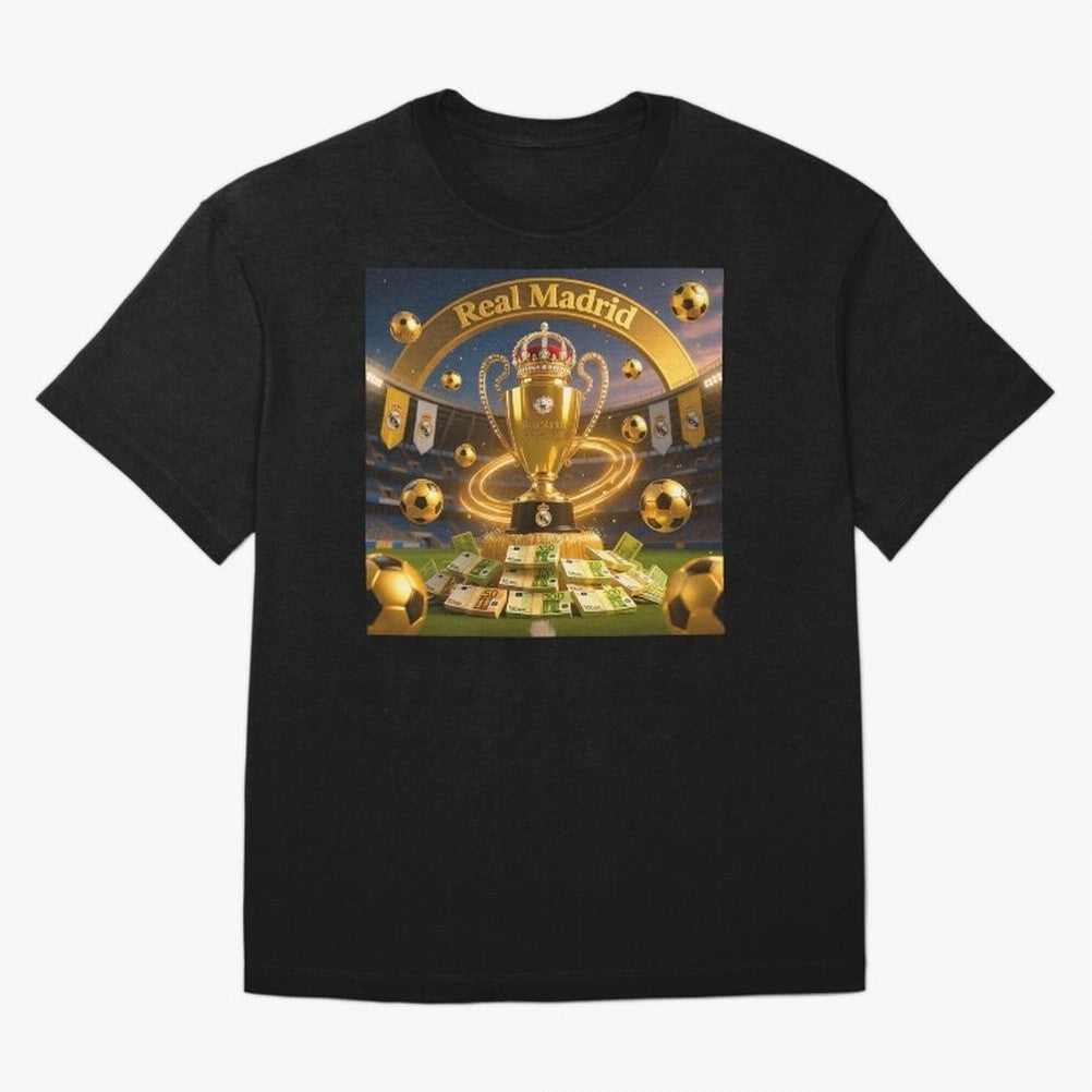 The Wealth of Real Madrid Oversized T-Shirt Unlock FIFA World Cup 2026 USA Canada Mexico with Cristiano Ronaldo, Argentina, France and Brazil Energy, Stadium Chants, National Pride, Trophy Dreams and Unforgettable Football Memories; Made for