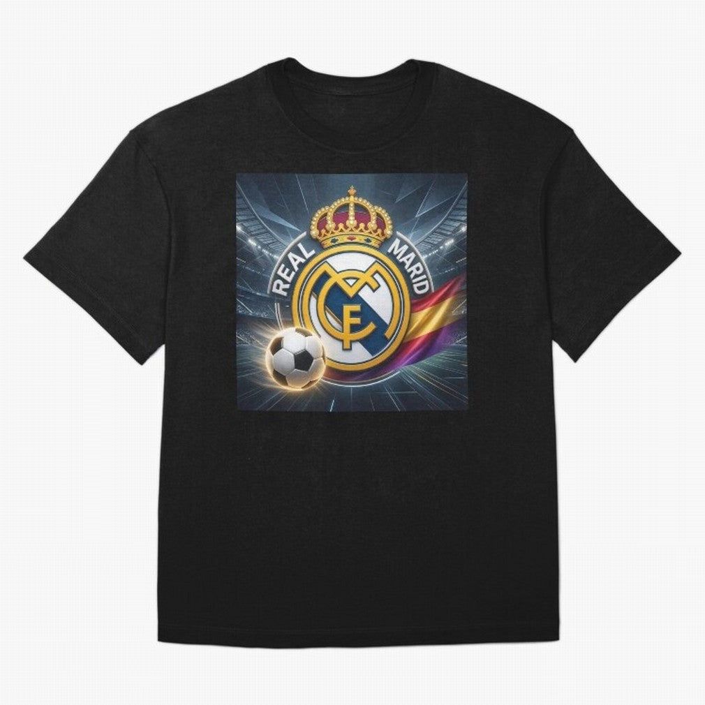 Real Madrid's ball Oversized T-Shirt Bring Home FIFA World Cup 2026 USA Canada Mexico Capturing Mbappe, England, France and Netherlands Energy, Global Supporter Spirit, Legendary Goals, National Colors and Tournament Celebration; Made for