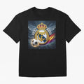 Real Madrid's ball Oversized T-Shirt Bring Home FIFA World Cup 2026 USA Canada Mexico Capturing Mbappe, England, France and Netherlands Energy, Global Supporter Spirit, Legendary Goals, National Colors and Tournament Celebration; Made for