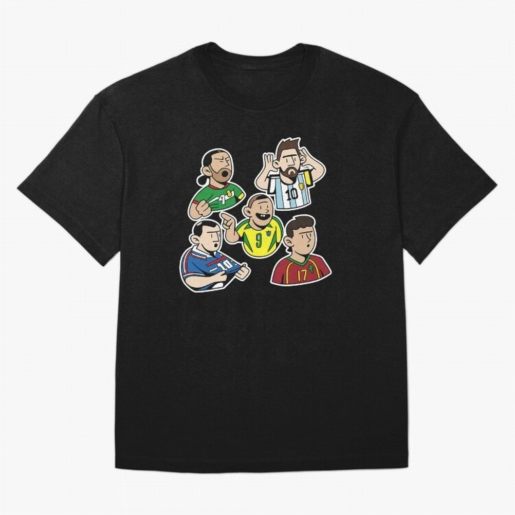 Soccer players Oversized T-Shirt Capture Stadium Memories from FIFA World Cup 2026 Group Stage Celebrating Messi, Neymar and Mbappe, England, France and Netherlands Energy, Champion Mindset, Group Stage Buzz, Knockout Tension and Passionate Fan