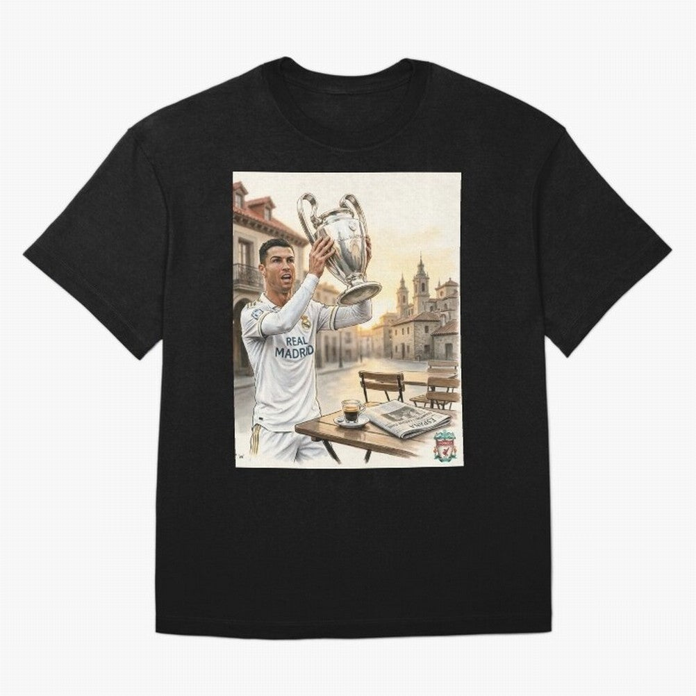 Madrid Oversized T-Shirt Celebrate Global Passion for FIFA World Cup 2026 Group Stage Built around Haaland and Mbappe, Brazil Energy, Football Festival Excitement, Trophy Ambitions, Country Rivalries and Star Player Buzz; Perfect for Supporters Who