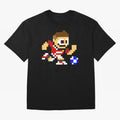 Ronaldo Manchester United (8-bit Football / Soccer Player) Oversized T-Shirt Bring Trophy Dreams to the FIFA World Cup 2026 Group Stage Journey through Mbappe and Neymar Highlights, Portugal, Spain and Germany Pride, Classic Soccer Heritage,
