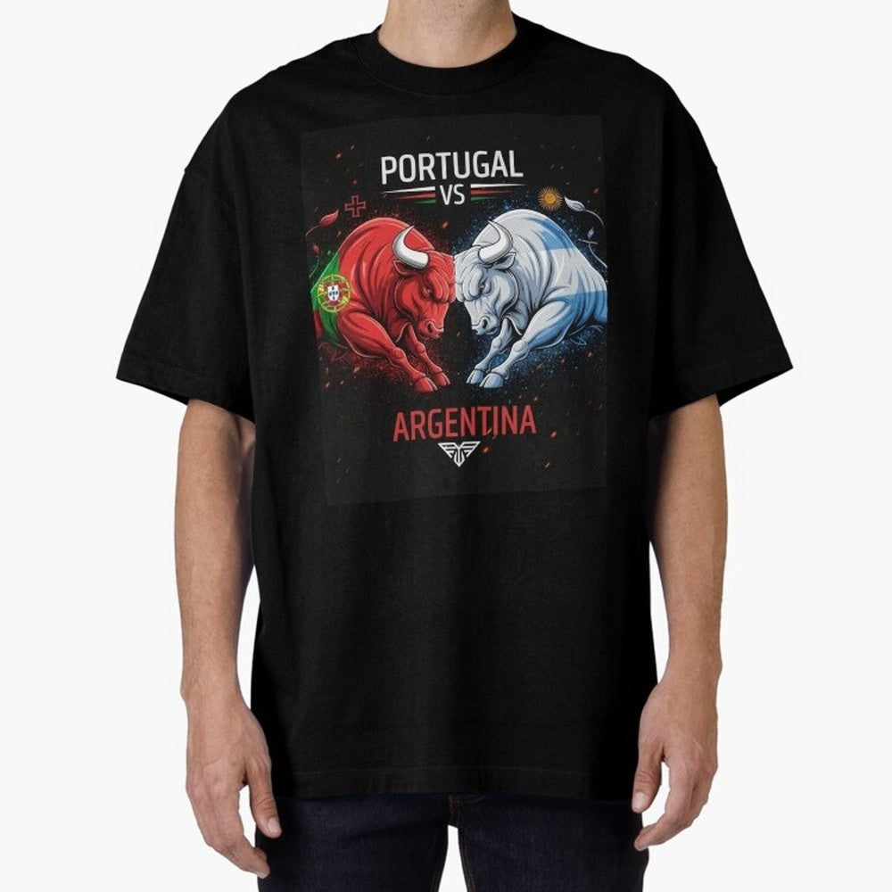 Messi vs Ronaldo Oversized T-Shirt Bring Match Day Fire to Match Day Hype around FIFA World Cup 2026 USA Canada Mexico, CR7 and Messi, Germany, Soccer Culture, Superstar Moments, National Team Dreams and Competitive Fire; Great for Supporters Who