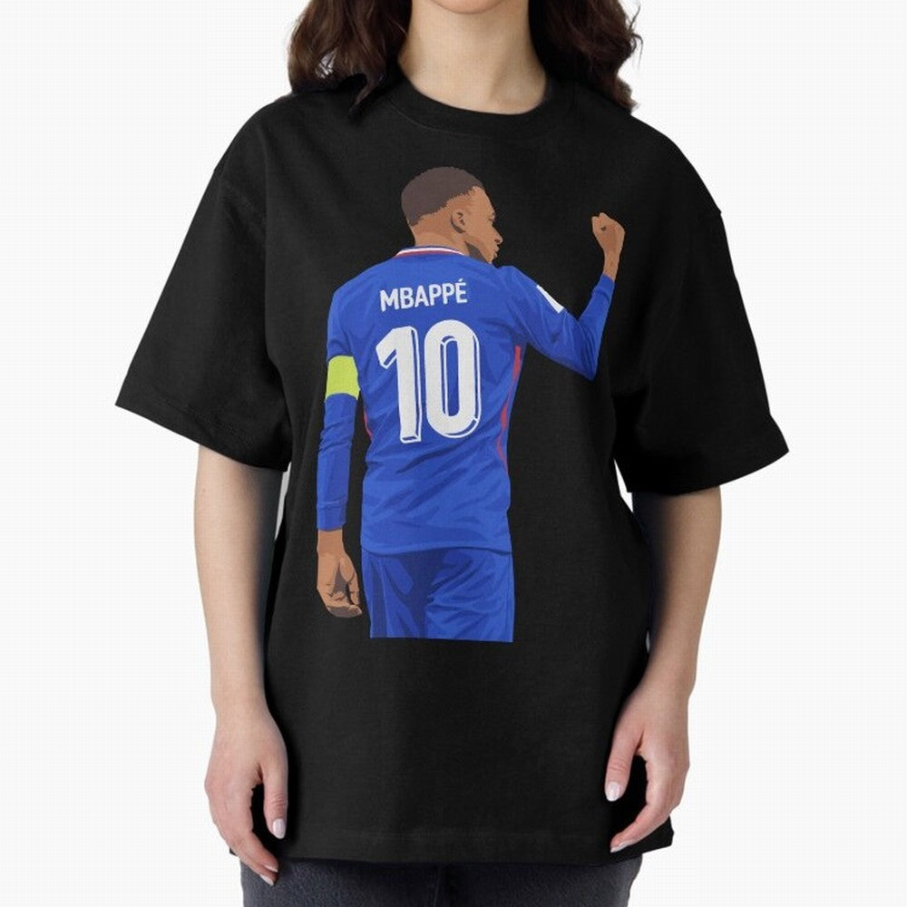 Kylian Mbappe France Oversized T-Shirt Make Your Look Match the FIFA World Cup 2026 Group Stage Journey through Mbappe and Neymar Highlights, Germany Pride, Football Passion, Legendary Performances, Festival Vibes and Supporter Community; Made for