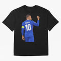 Kylian Mbappe France Oversized T-Shirt Make Your Look Match the FIFA World Cup 2026 Group Stage Journey through Mbappe and Neymar Highlights, Germany Pride, Football Passion, Legendary Performances, Festival Vibes and Supporter Community; Made for