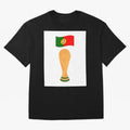 Portugal Football Fan T-Shirt Oversized T-Shirt Cheer through Every Moment of FIFA World Cup 2026 Group Stage Filled with Mbappe, England and Germany Energy, Football Passion, Legendary Performances, Festival Vibes and Supporter Community; Ideal