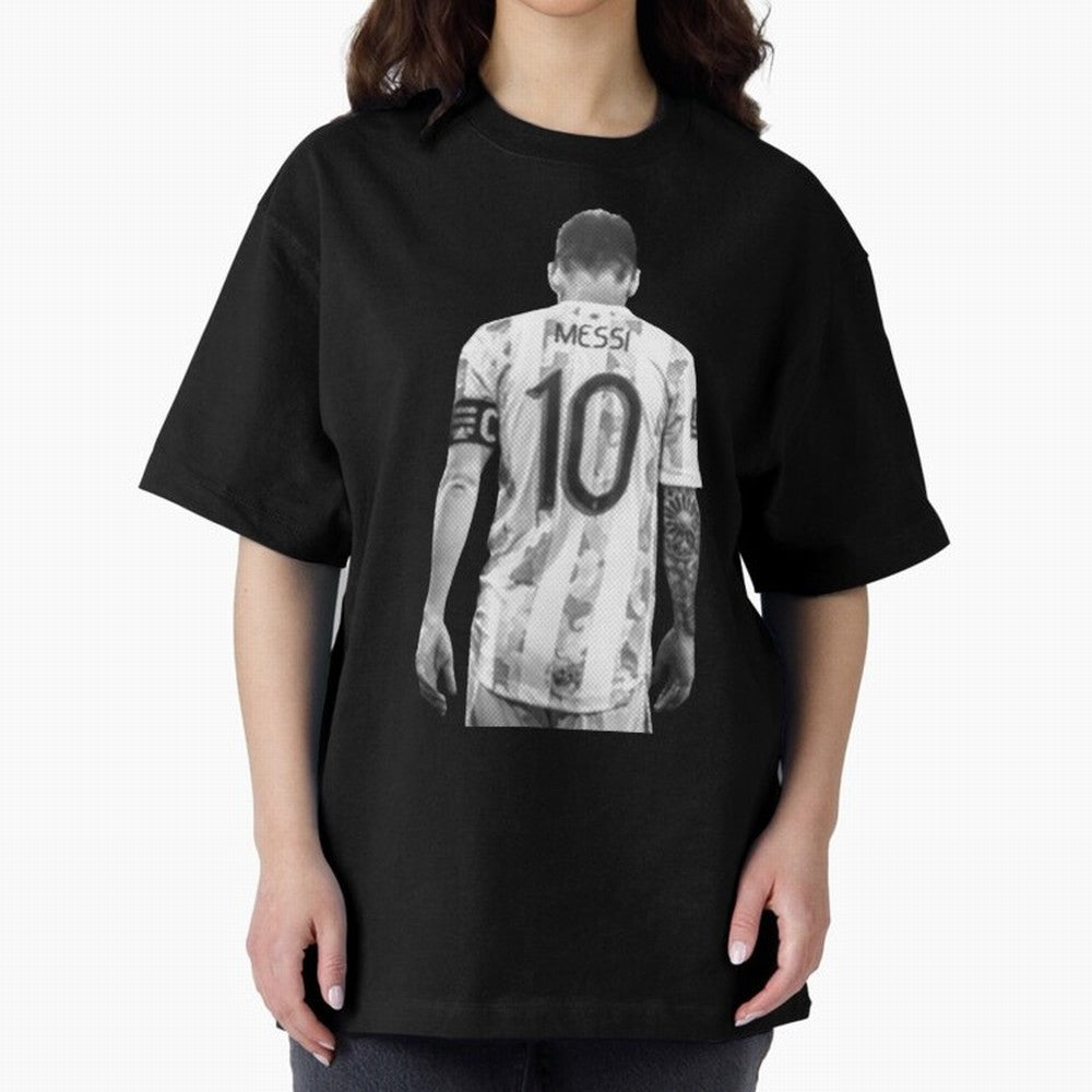 messi Oversized T-Shirt Feel International Energy from Match Day Hype around FIFA World Cup 2026 Group Stage, Messi, CR7 and Mbappe, Spain and Netherlands, Supporter Pride, Iconic Celebrations, Legendary Names and Global Match Day Energy; Great for