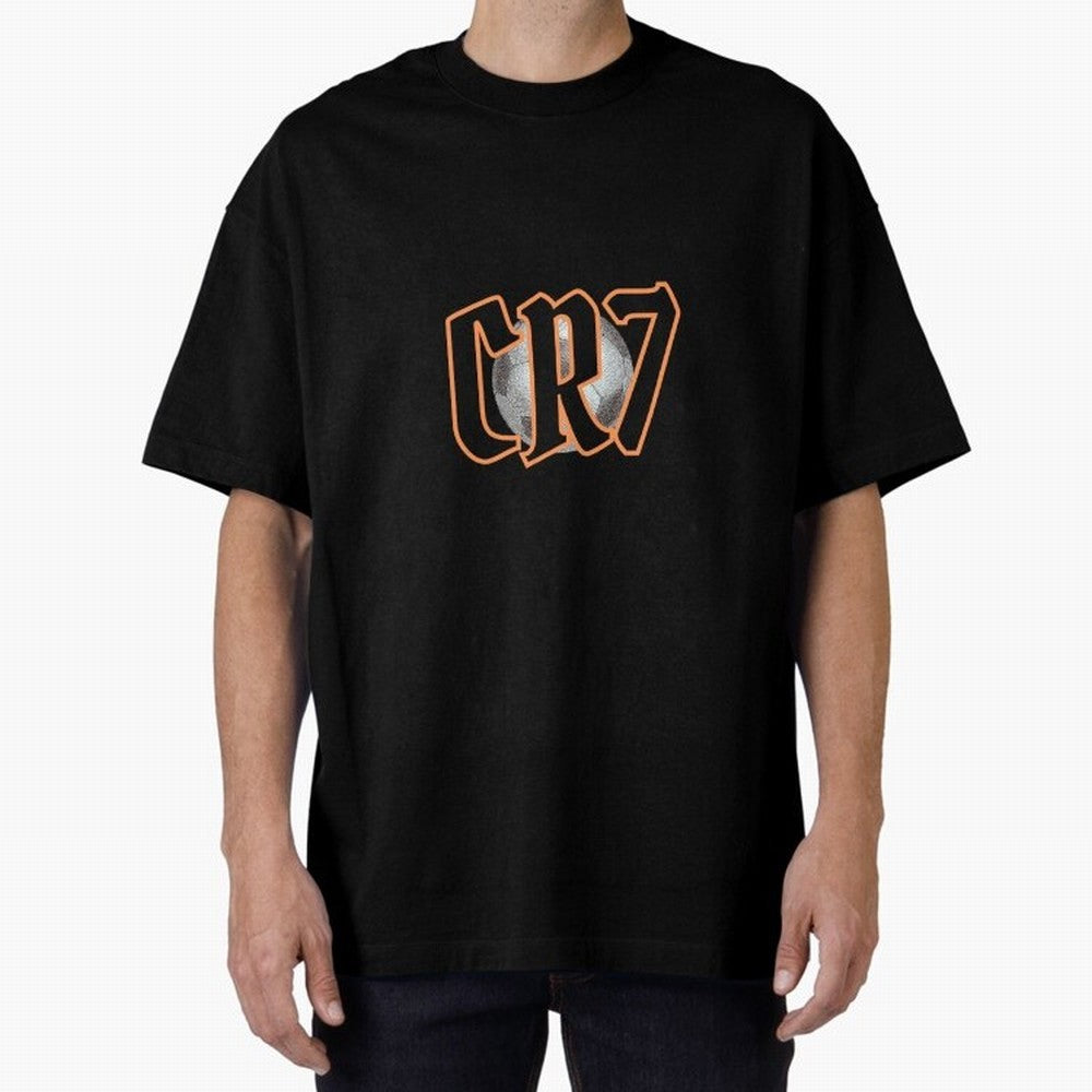 CR7 BLACK Oversized T-Shirt Turn Football Passion into the FIFA World Cup 2026 USA Canada Mexico Journey through Haaland Highlights, England Pride, Game Day Rituals, Football Legends, Country Pride and the Road to the Final; Perfect for Supporters