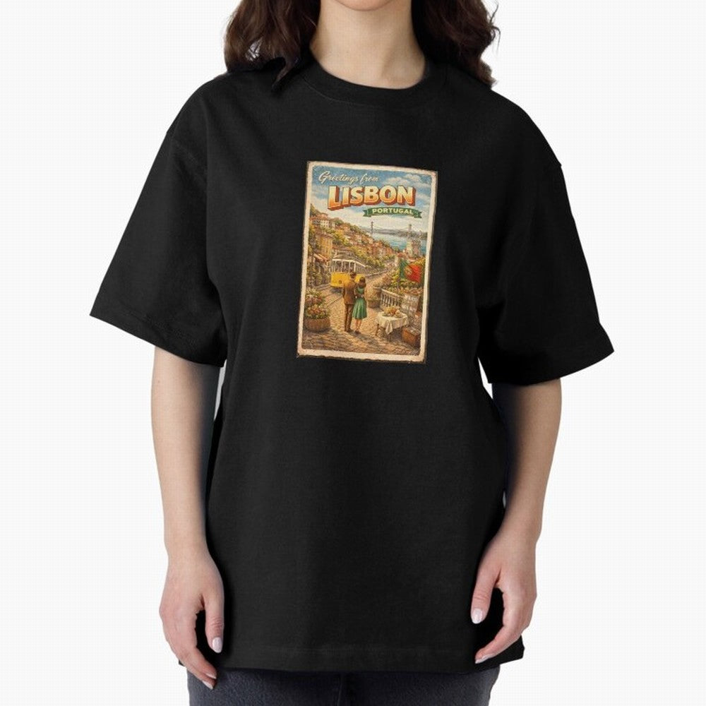 lisbon Oversized T-Shirt Show Match Day Excitement for FIFA World Cup 2026 USA Canada Mexico Spirit, Celebrating Netherlands, Messi, CR7 and Mbappe, Football History, Final Match Energy, Crowd Noise and Once in a Lifetime Moments; Made for