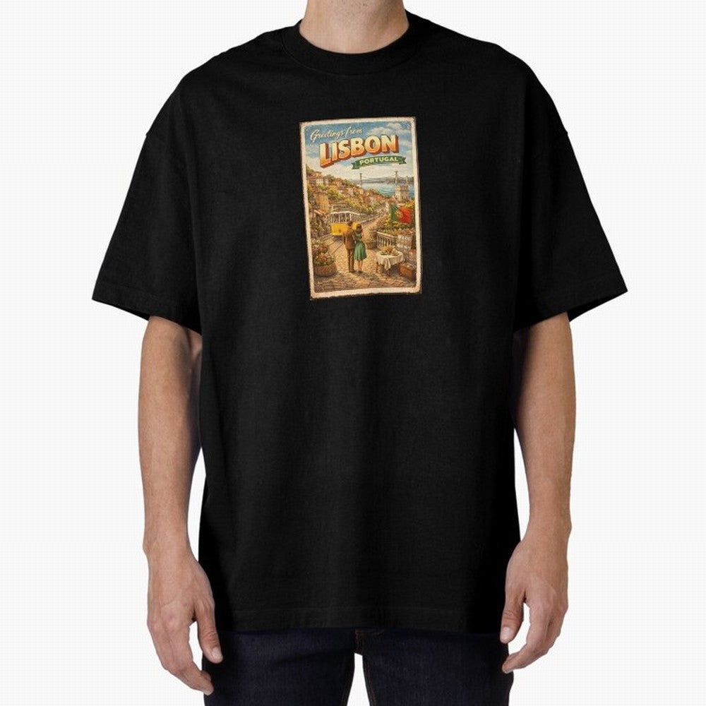 lisbon Oversized T-Shirt Show Match Day Excitement for FIFA World Cup 2026 USA Canada Mexico Spirit, Celebrating Netherlands, Messi, CR7 and Mbappe, Football History, Final Match Energy, Crowd Noise and Once in a Lifetime Moments; Made for