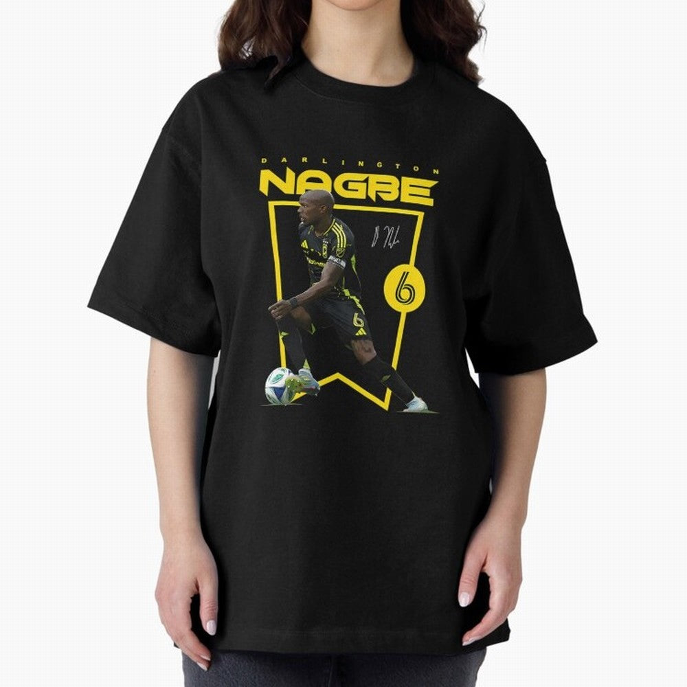 Darlington Nagbe Columbus Oversized T-Shirt Experience FIFA World Cup 2026 USA Canada Mexico with Cristiano Ronaldo, France and Portugal Energy, Sports Nostalgia, International Competition, Famous Players and Unforgettable Victories; Ideal for