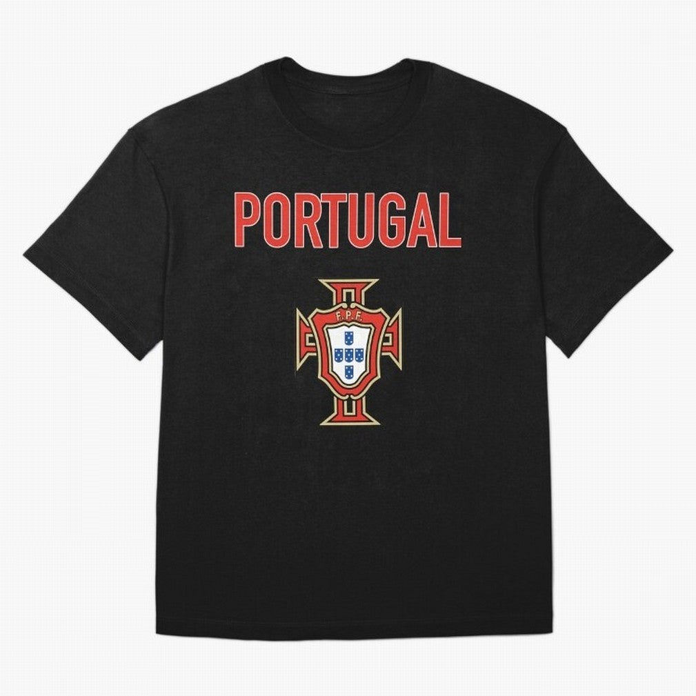 Portugal Oversized T-Shirt Follow the Road to FIFA World Cup 2026 USA Canada Mexico Capturing Messi, Neymar and Mbappe, Spain Energy, Championship Spirit, Famous Goals, Roaring Crowds and International Football Unity; Created for Match Day Parties,