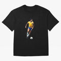 Legends Of The Beautiful Game Cartoon Collection Legends Socrates Cartoon Artwork9 Oversized T-Shirt Get Ready for the FIFA World Cup 2026 USA Canada Mexico Journey through Cristiano Ronaldo, Haaland and CR7 Highlights, Spain Pride, Classic Soccer