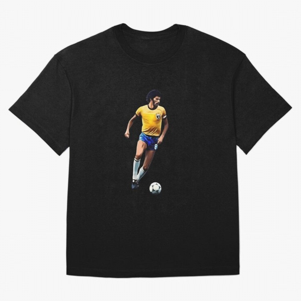 Legends Of The Beautiful Game Cartoon Collection Legends Socrates Cartoon Artwork9 Oversized T-Shirt Get Ready for the FIFA World Cup 2026 USA Canada Mexico Journey through Cristiano Ronaldo, Haaland and CR7 Highlights, Spain Pride, Classic Soccer