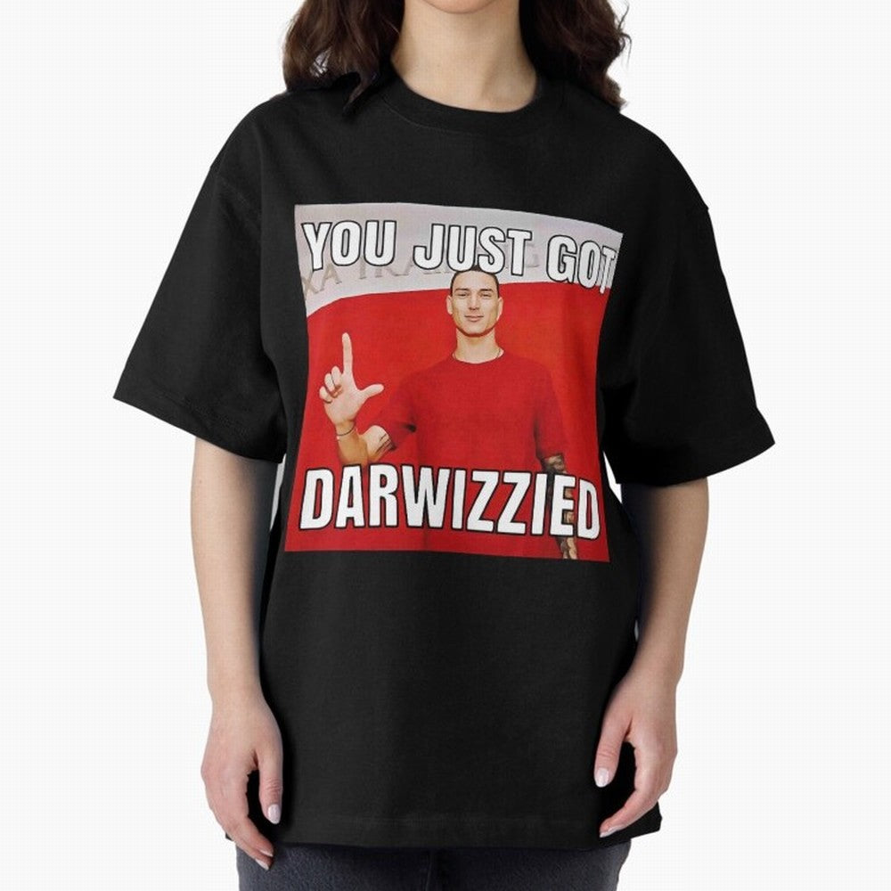 You Just Got Darwizzied Active Oversized T-Shirt Celebrate the Next Chapter of FIFA World Cup 2026 Capturing Neymar, Haaland and Cristiano Ronaldo, Germany Energy, Championship Spirit, Famous Goals, Roaring Crowds and International Football Unity;