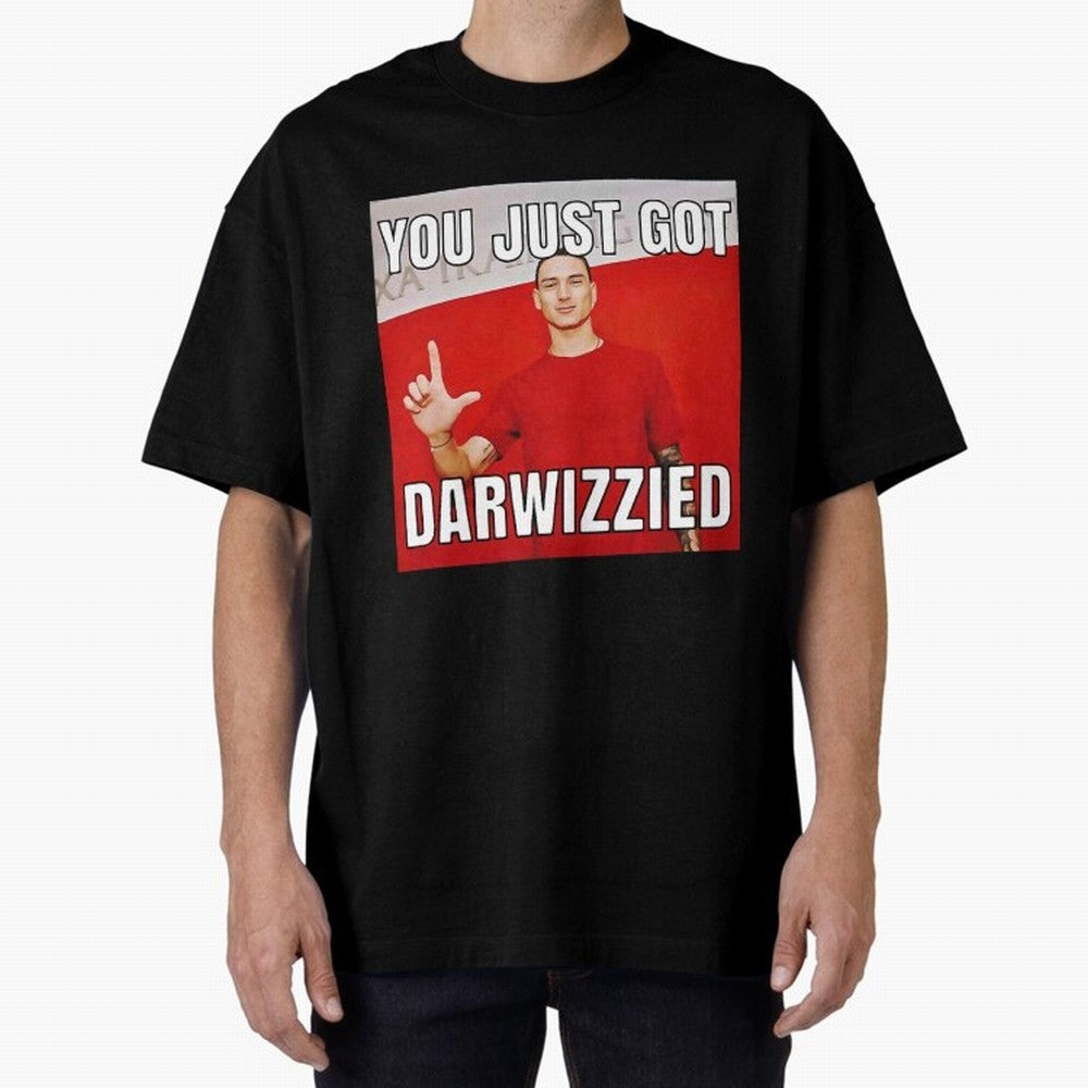 You Just Got Darwizzied Active Oversized T-Shirt Celebrate the Next Chapter of FIFA World Cup 2026 Capturing Neymar, Haaland and Cristiano Ronaldo, Germany Energy, Championship Spirit, Famous Goals, Roaring Crowds and International Football Unity;
