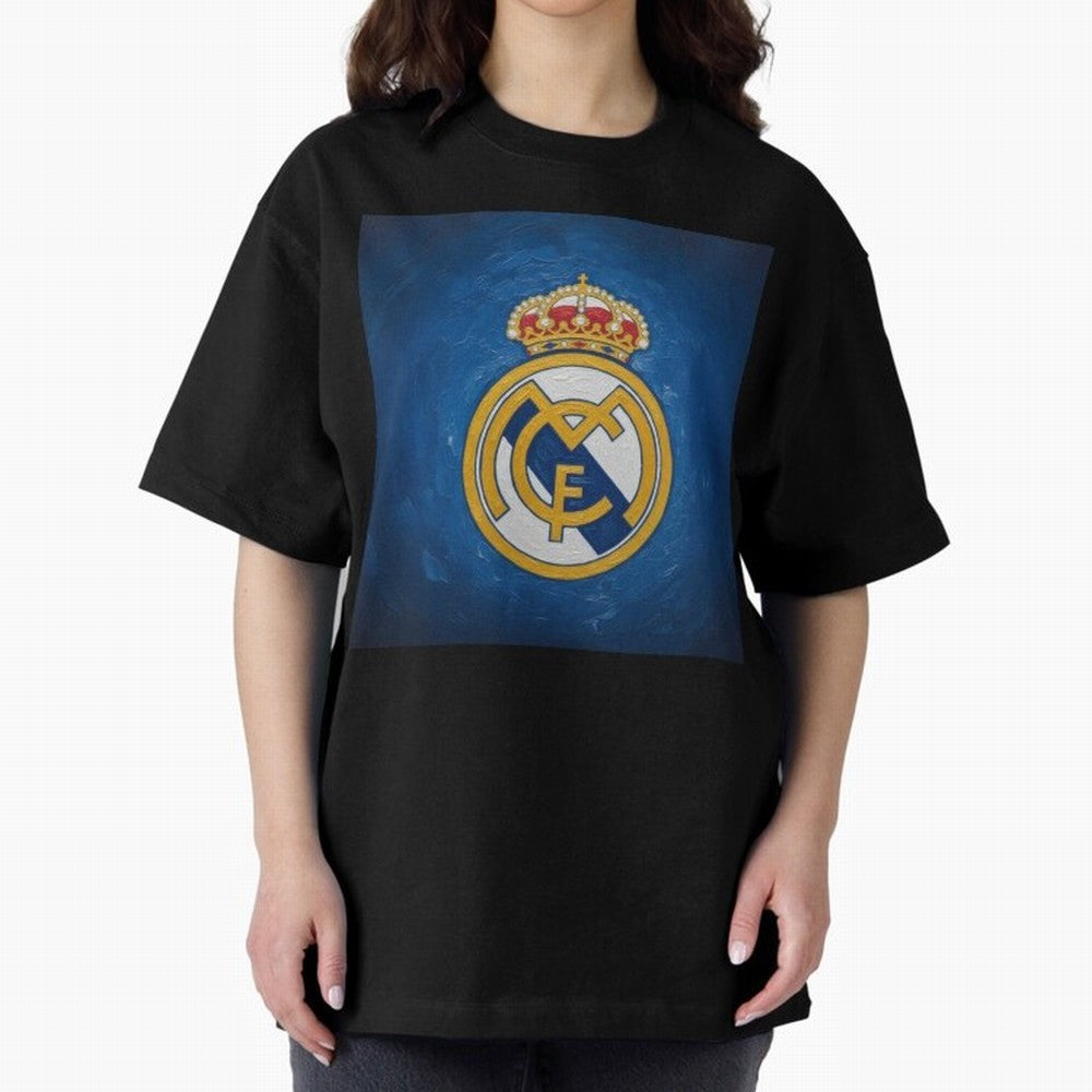 Real Madrid FC - Painting Oversized T-Shirt Carry National Pride through FIFA World Cup 2026 Spirit, Inspired by England, Messi, Game Day Rituals, Football Legends, Country Pride and the Road to the Final; Created for Match Day Parties, Soccer