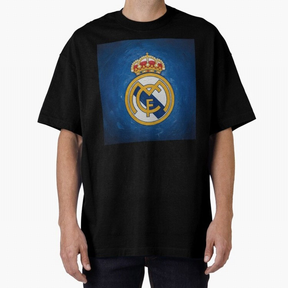 Real Madrid FC - Painting Oversized T-Shirt Carry National Pride through FIFA World Cup 2026 Spirit, Inspired by England, Messi, Game Day Rituals, Football Legends, Country Pride and the Road to the Final; Created for Match Day Parties, Soccer