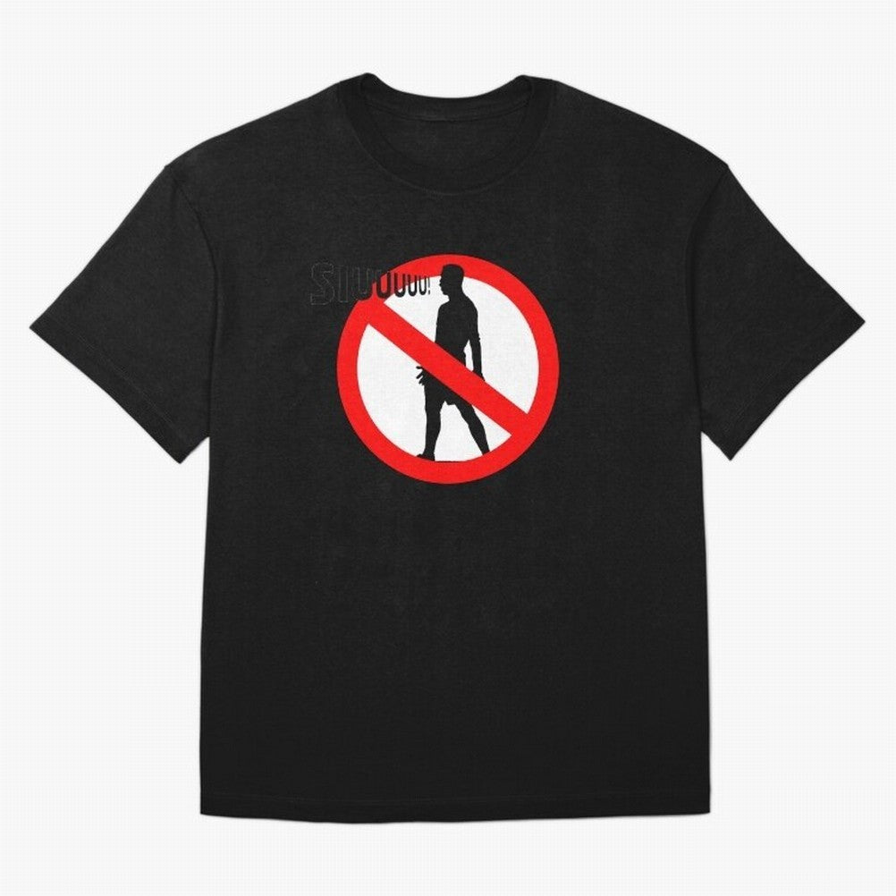 No Siiuuu Funny Soccer Meme Design Oversized T-Shirt Build Global Football Passion for FIFA World Cup 2026 USA Canada Mexico, Inspired by Cristiano Ronaldo, Haaland and CR7, France and Portugal, Fan Favorite Moments, National Team Passion, Big