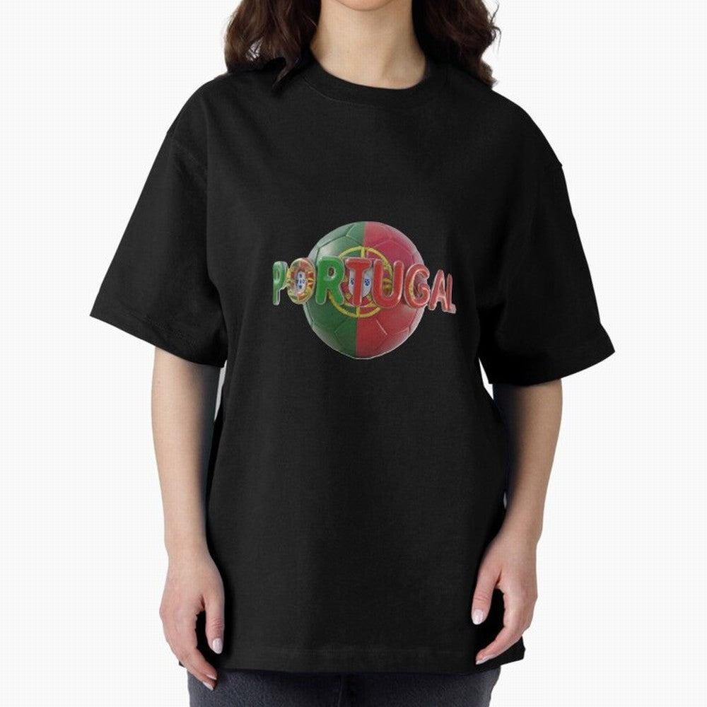 Portugal Soccer World Cup Oversized T-Shirt Back the Journey through Match Day Hype around FIFA World Cup 2026 Group Stage, Neymar, Haaland and Cristiano Ronaldo, Argentina, Retro Football Energy, Iconic Rivalries, Trophy Chase Drama and Stadium