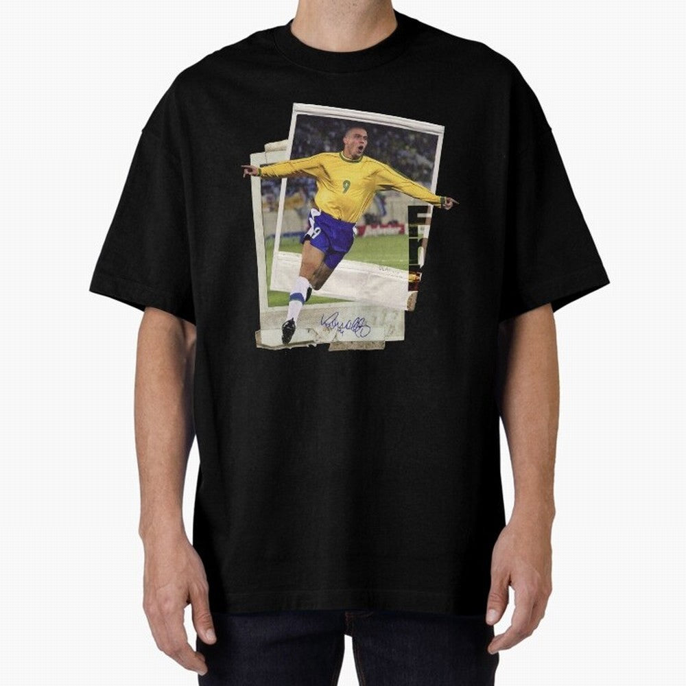 Ronaldo the phenomenon Oversized T-Shirt Celebrate Football Dreams Across FIFA World Cup 2026 USA Canada Mexico Spirit, Inspired by Spain, Neymar, Sports Nostalgia, International Competition, Famous Players and Unforgettable Victories; Perfect for