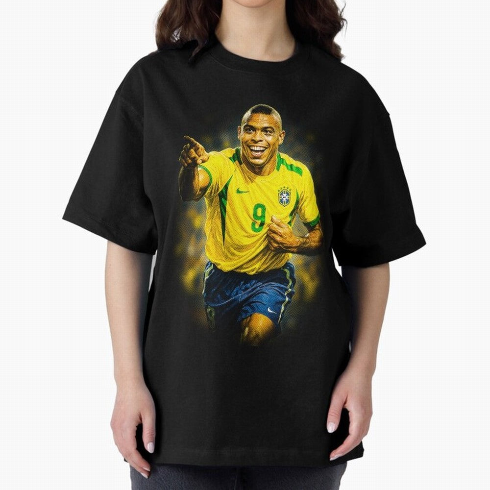 Ronaldo Naz¨¢rio Oversized T-Shirt Support Iconic Players in FIFA World Cup 2026 Spirit, Driven by Brazil, Portugal and Argentina, Messi, Neymar and Mbappe, Tournament Hype, Historic Matchups, Family Viewing Parties and Global Sports Pride; Perfect