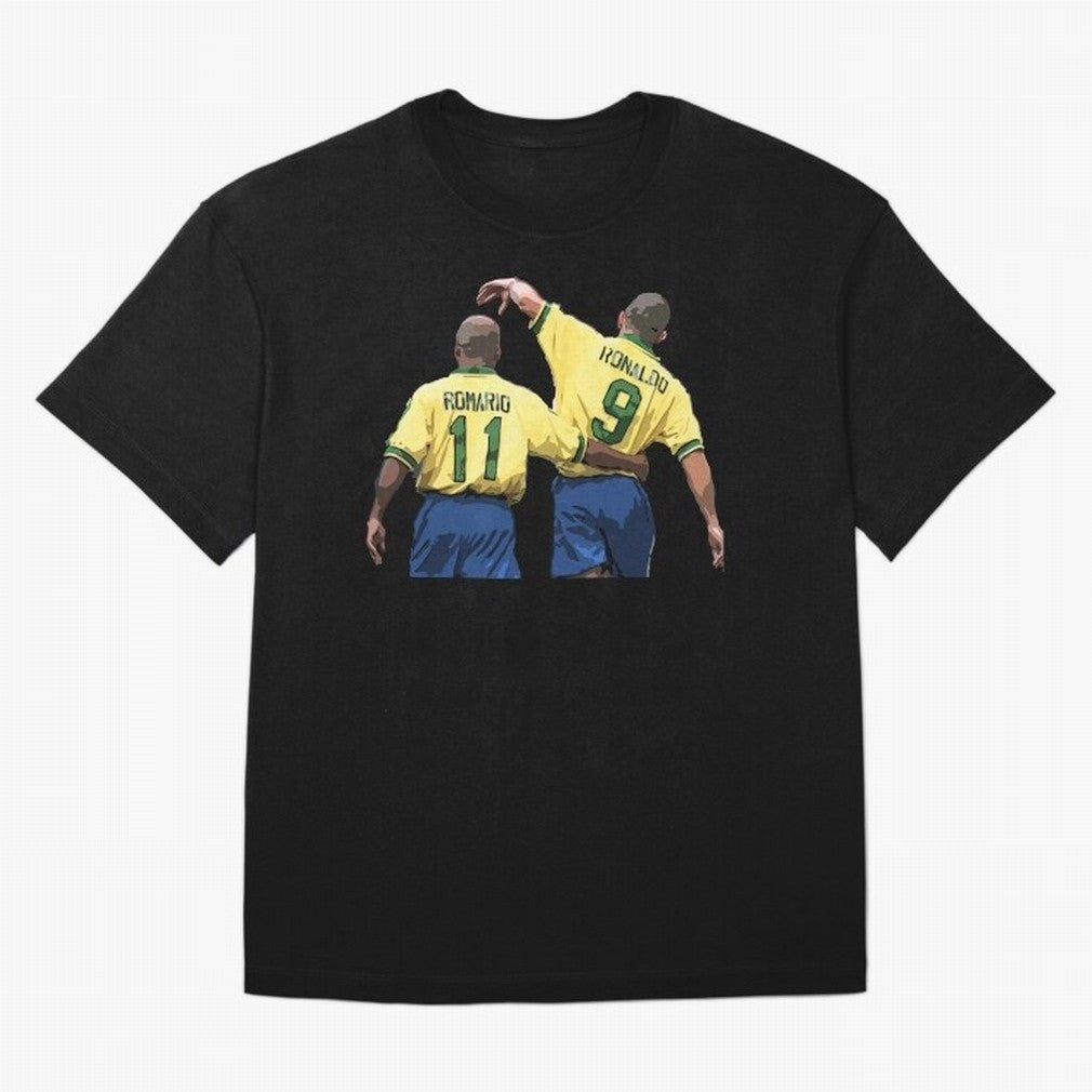 Romario & Ronaldo Oversized T-Shirt Feel the Roar of FIFA World Cup 2026 for Fans of Messi, CR7 and Mbappe and Brazil, Bringing Sports Nostalgia, International Competition, Famous Players and Unforgettable Victories; Great for Supporters Who Love