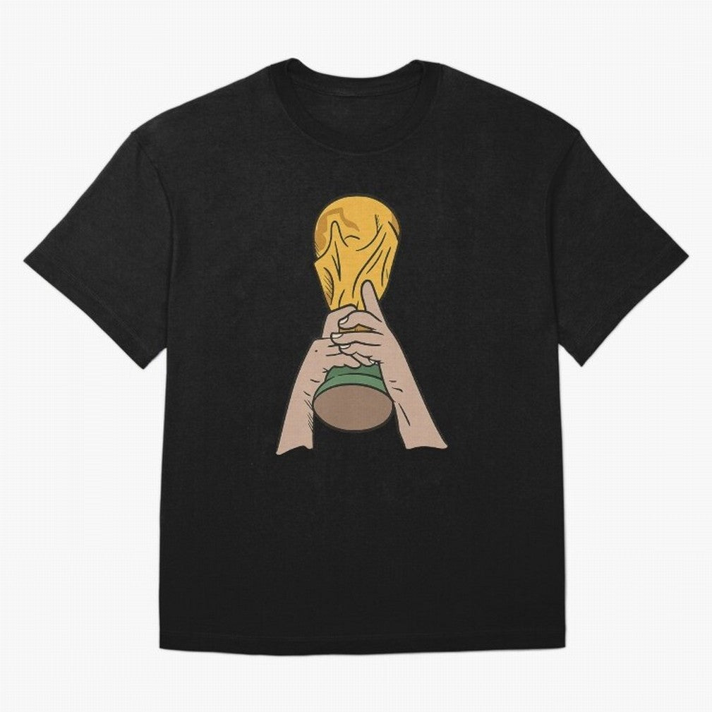 Trophy Oversized T-Shirt Keep the Legacy of the FIFA World Cup 2026 Journey through Haaland and Mbappe Highlights, England and Germany Pride, Football Passion, Legendary Performances, Festival Vibes and Supporter Community; Perfect for Supporters