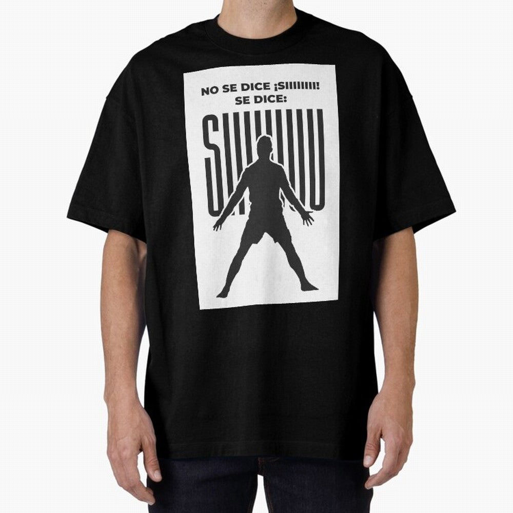 SIUUU - RONALDO Oversized T-Shirt Follow the Road to Global Football Passion for FIFA World Cup 2026, with Haaland and Mbappe, England, France and Netherlands, Supporter Pride, Iconic Celebrations, Legendary Names and Global Match Day Energy; Ideal