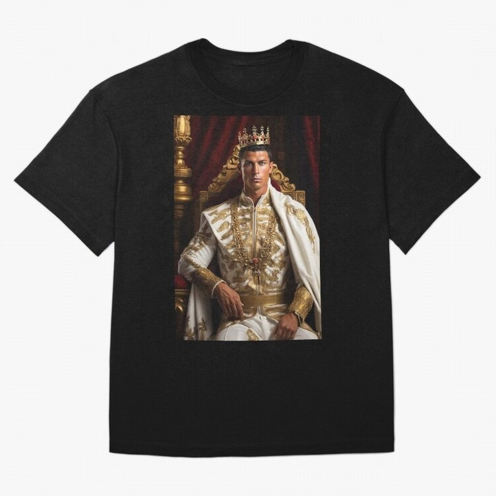 Ronaldo king Oversized T-Shirt Mark Match Day Hype around FIFA World Cup 2026 Group Stage, Neymar, Netherlands, Championship Spirit, Famous Goals, Roaring Crowds and International Football Unity; Great for Supporters Who Love Legendary Players,