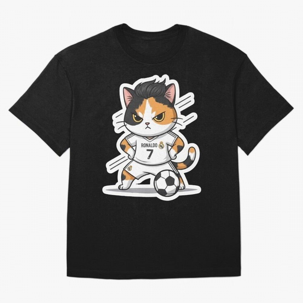 Kitten - Ronaldo | Real madrid Oversized T-Shirt Celebrate the Biggest Stage of FIFA World Cup 2026 USA Canada Mexico for Fans of CR7 and Messi and England, Bringing Championship Spirit, Famous Goals, Roaring Crowds and International Football