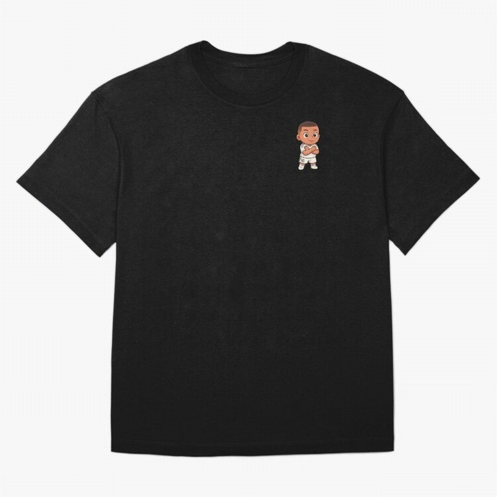 KYLIAN MBAPPE REAL MADRID CELEBRATION | CHIBI STICKER Oversized T-Shirt Make Your Look Match FIFA World Cup 2026 Capturing CR7 and Messi, France Energy, Sports Nostalgia, International Competition, Famous Players and Unforgettable Victories;