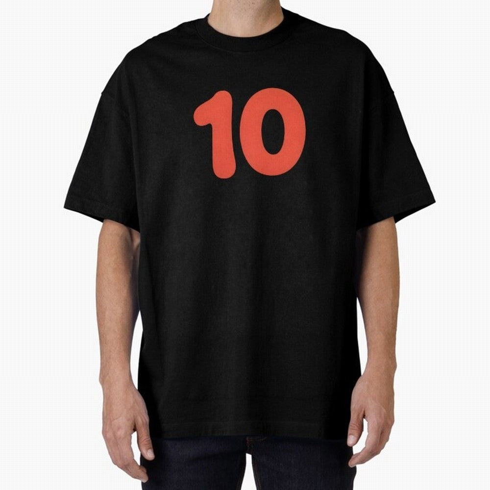 Number ten Oversized T-Shirt Support Your Favorite Stars during FIFA World Cup 2026 for Fans of Messi and Portugal, Spain and Germany, Bringing Sports Nostalgia, International Competition, Famous Players and Unforgettable Victories; Built for