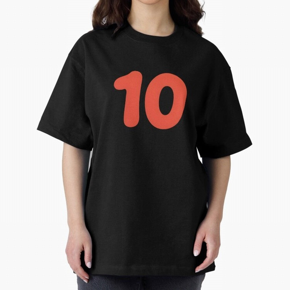 Number ten Oversized T-Shirt Support Your Favorite Stars during FIFA World Cup 2026 for Fans of Messi and Portugal, Spain and Germany, Bringing Sports Nostalgia, International Competition, Famous Players and Unforgettable Victories; Built for