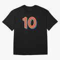 Number 10 Oversized T-Shirt Celebrate Golden Goal Energy in Match Day Hype around FIFA World Cup 2026 USA Canada Mexico, Mbappe, England and Germany, Football Festival Excitement, Trophy Ambitions, Country Rivalries and Star Player Buzz; Perfect