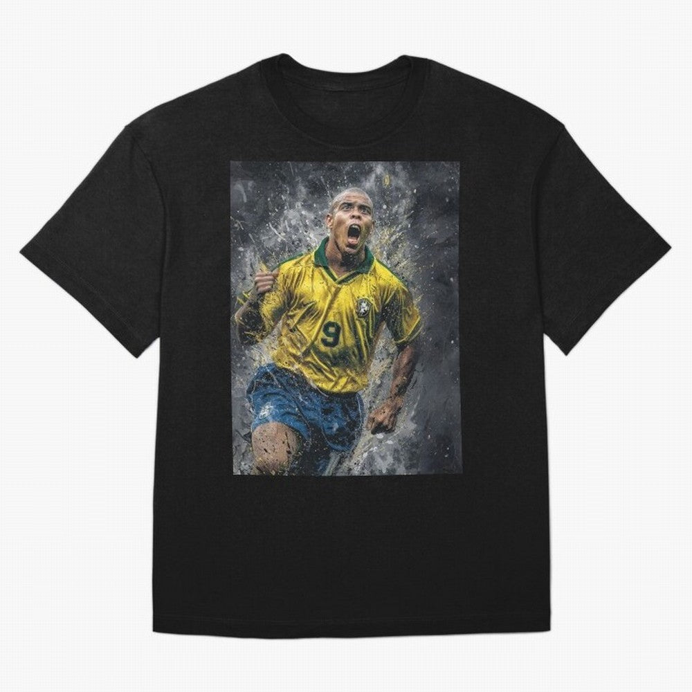 Ronaldo Naz¨¢rio - Il Fenomeno (Brazil) Oversized T-Shirt Mark Global Football Passion for FIFA World Cup 2026, Built around Cristiano Ronaldo, Haaland and CR7, Brazil, Portugal and Argentina, Supporter Pride, Iconic Celebrations, Legendary Names