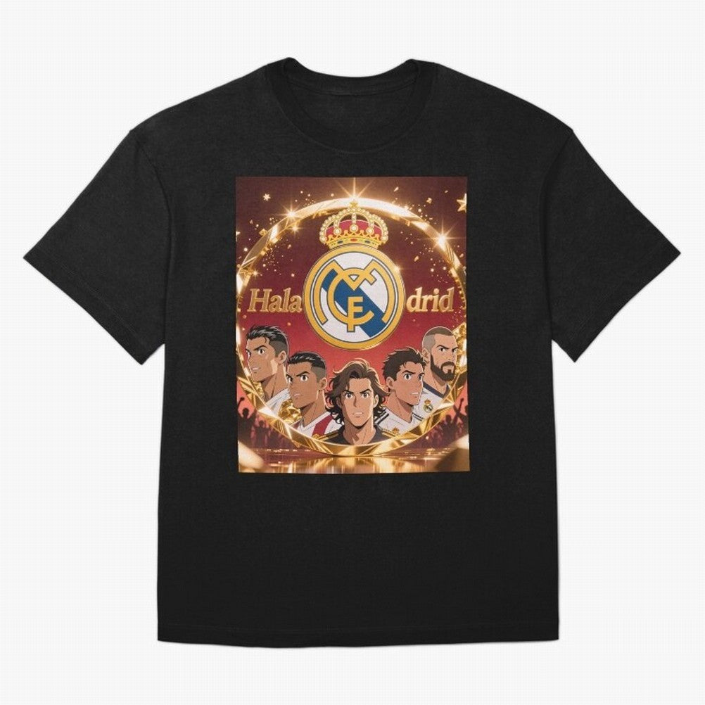 Estrellas del Real Madrid Oversized T-Shirt Embrace the FIFA World Cup 2026 Group Stage Journey through Mbappe and Neymar Highlights, Argentina, France and Brazil Pride, Global Supporter Spirit, Legendary Goals, National Colors and Tournament