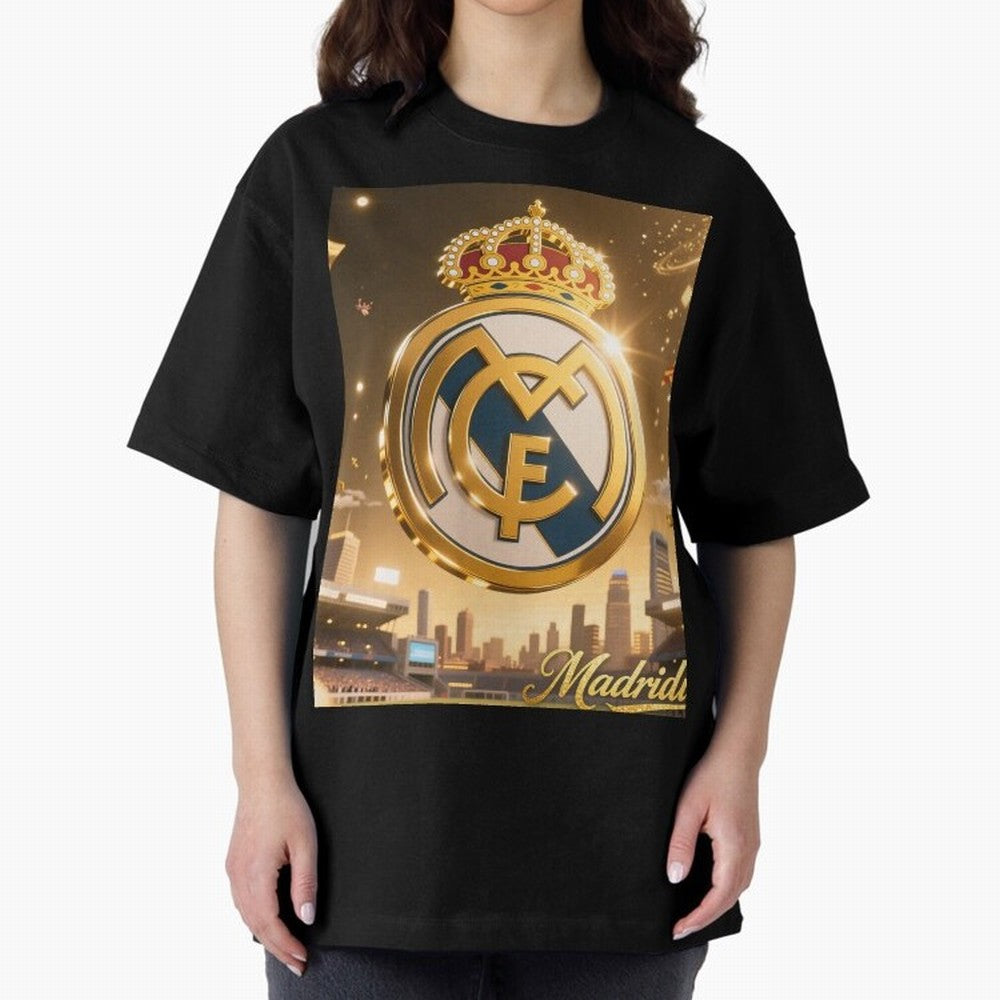 Madridistas Oversized T-Shirt Celebrate the Biggest Stage of FIFA World Cup 2026 Group Stage for Fans of Messi and England and Germany, Bringing Supporter Pride, Iconic Celebrations, Legendary Names and Global Match Day Energy; Made for Die Hard